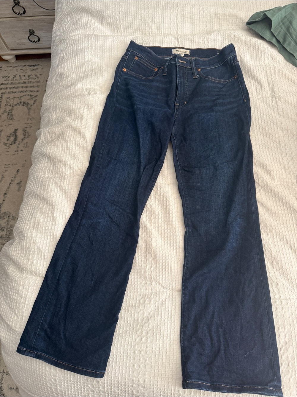 Madewell Dark Indigo cali Demi Boot-Cut Jeans
